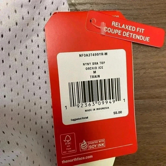 NWT The north face nyny bra top in orchid ice size medium - Picture 4 of 9